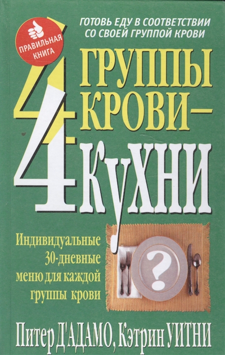 

4 группы крови 4 кухни