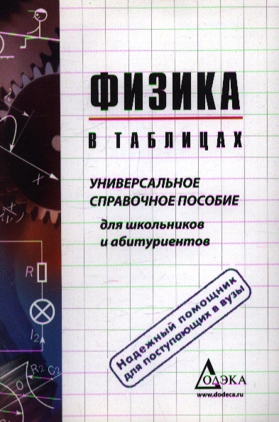 

Физика в таблицах Универсальное справ пос для старшекл и абитур