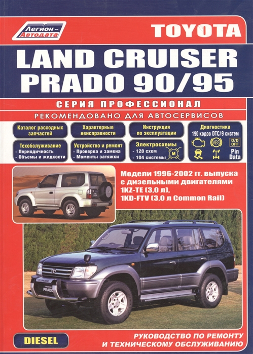 

Toyota Land Cruiser Prado 90 95 1996-2002 с диз двиг