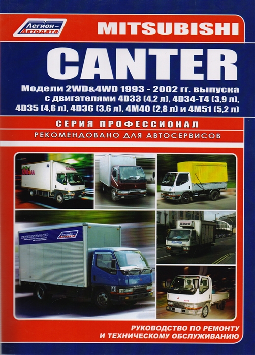 

Mitsubishi Canter Модели 2WD 4WD c 1993 г выпуска Устройство техническое обслуживание и ремонт черно-белое издание мягк Альстен