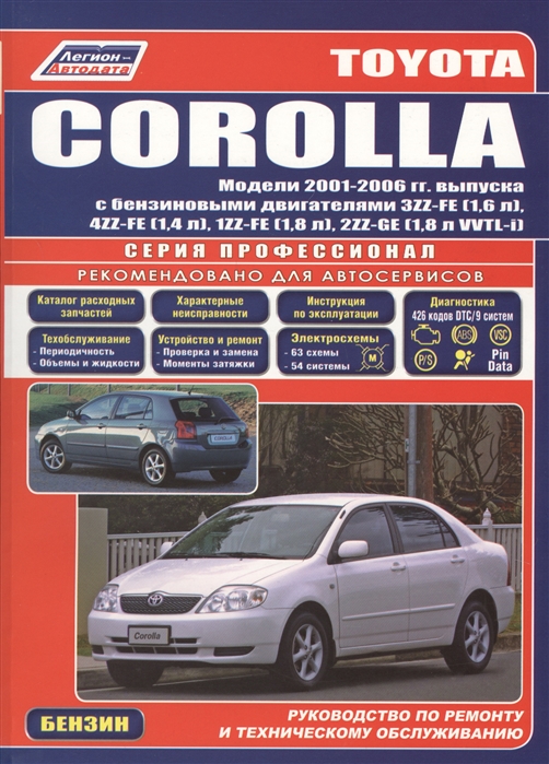 

Toyota Corolla Леворул 2001-2006 с бенз двиг