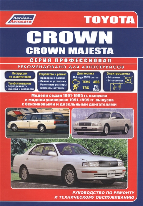 Toyota Crown Crown Majesta седан 1991-96 и универсал 1991-99
