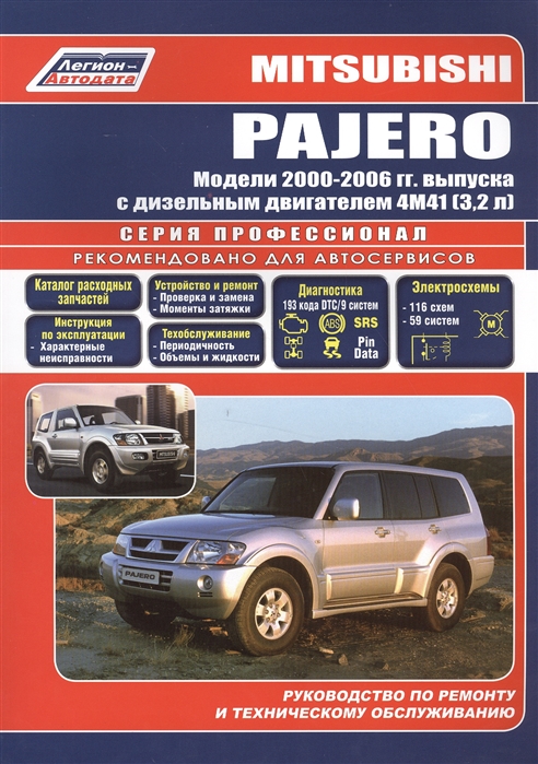 

Mitsubishi Pajero c 2000-2006гг с диз двиг