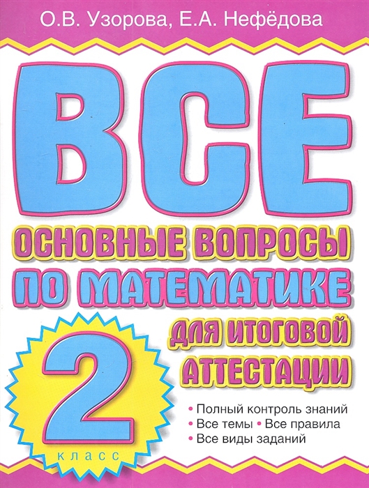 

Все основные вопросы по математике для итог аттестации 2 кл