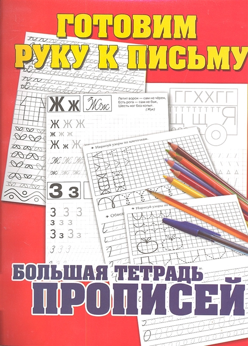 

Готовим руку к письму Большая тетрадь прописей