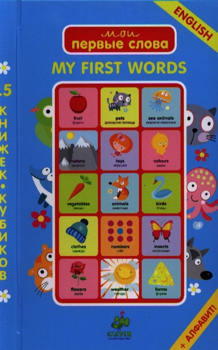 

English My First Words 15 книжек-кубиков