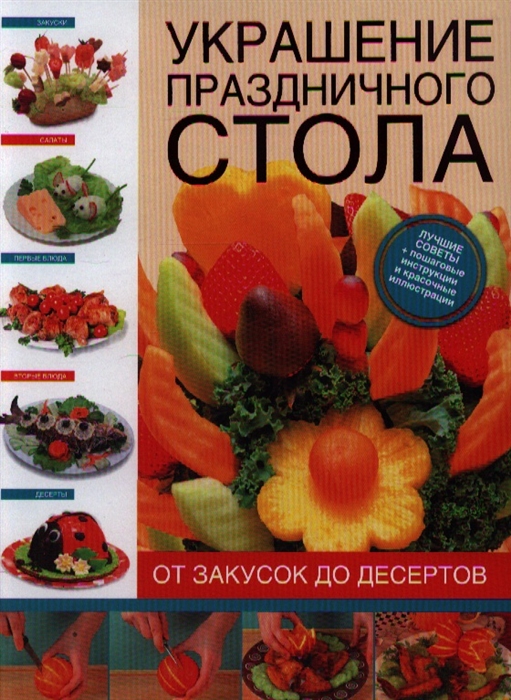 

Украшения праздничного стола От закусок от десертов