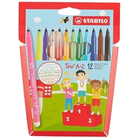 Фломастеры «Trio», Stabilo, 12 цветов Фломастеры «Trio», Stabilo, 12 цветов