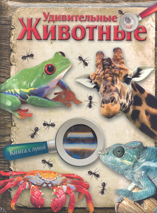 

Удивительные животные Книга с лупой