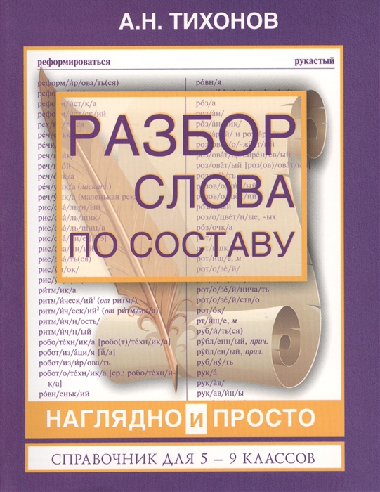 

Разбор слова по составу наглядно и просто Справочник для 5-9 классов
