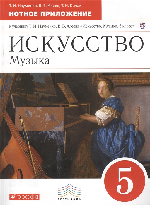 

Искусство Музыка 5 класс Нотное приложение к учебнику Т И Науменко В В Алеева Искусство Музыка 5 класс