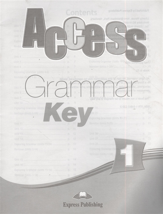 

Access Grammar Book Key 1