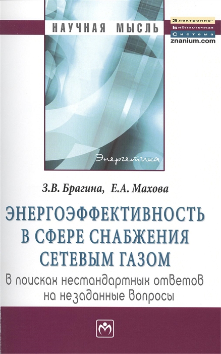 Брагина З., Махова Е. - Энергоэффективность в сфере снабжения сетевым газом В поисках нестандартных ответов на незаданные вопросы Монография