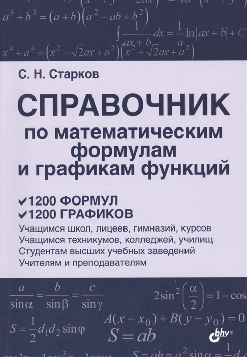 

Справочник по математическим формулам и графикам функций