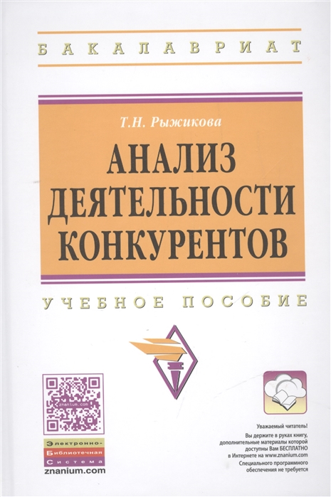 Рыжикова Т. - Анализ деятельности конкурентов Учебное пособие