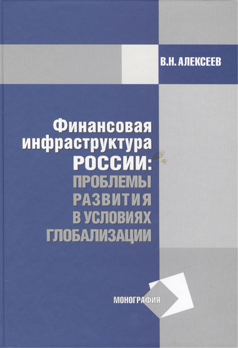 

Финансовая инфраструктура России проблемы развития в условиях глобализации