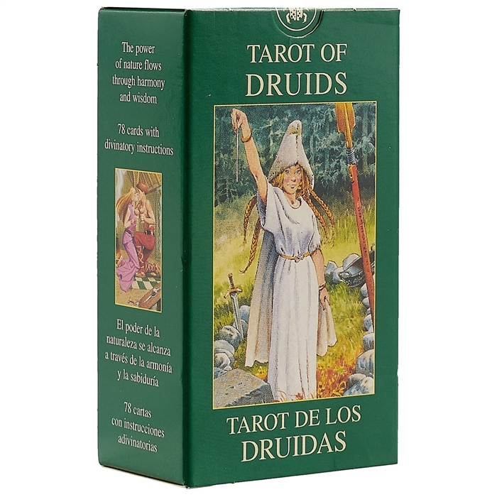 

Мини Таро Друидов Mini Tarot Druids на 5 языках английский итальянский испанский французский немецкий MD18 Аввалон