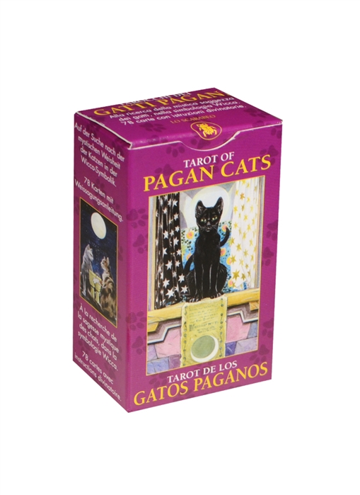 

Мини Таро Языческие кошки Mini Tarot Pagan Cats на 5 языках английский итальянский испанский французский немецкий