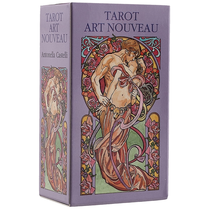 

Мини Таро Галерея Mini Tarot Art Nouveau на 5 языках английский итальянский испанский французский немецкий MD01 Аввалон