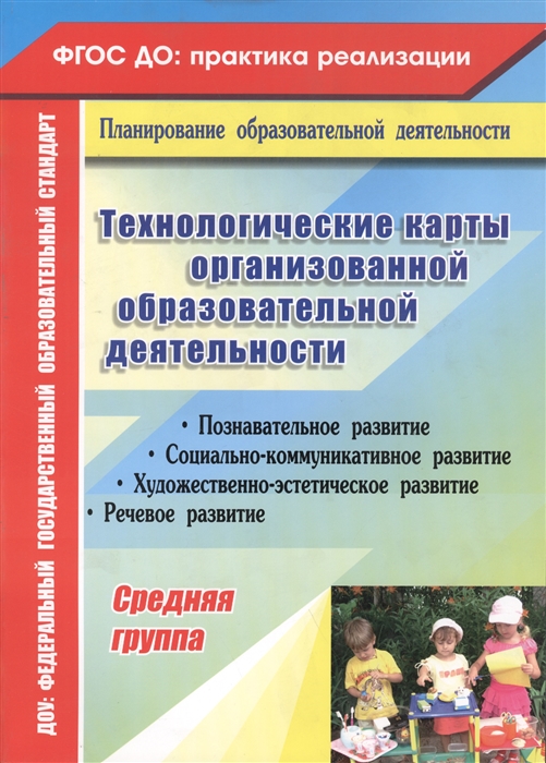 

Технологические карты организованной образовательной деятельности Средняя группа