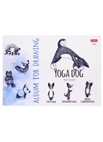 Альбом для рисования 24л А4 "Animals Yoga" скрепка, ассорти Альбом для рисования 24л А4 "Animals Yoga" скрепка, ассорти