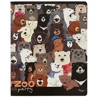 Тетрадь 48л кл. "ZOO-PARTY" мел.картон, гибрид.УФ-лак, закругл.углы, ассорти Тетрадь 48л кл. "ZOO-PARTY" мел.картон, гибрид.УФ-лак, закругл.углы, ассорти