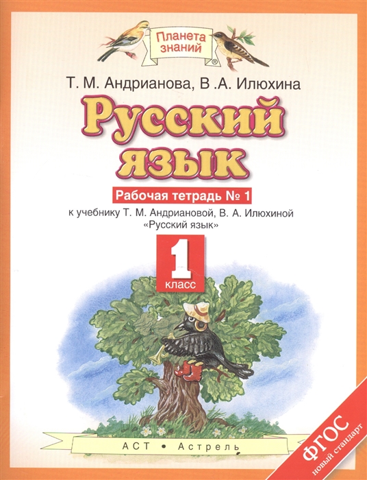 

Русский язык 1 класс Рабочая тетрадь 1 к учебнику Т М Андриановой В А Илюхиной
