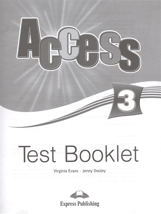 

Access 3 Test Booklet