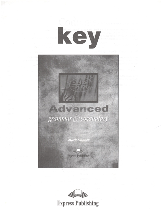 

Advanced Grammar Vocabulary Key