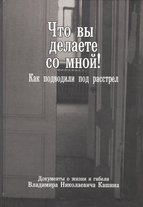 

Что вы делаете со мной как подводили под расстрел Документы о жизни и гибели Владимира Николаевича Кашина