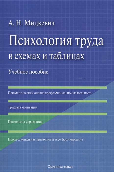 

Психология труда в схемах и таблицах Учебное пособие