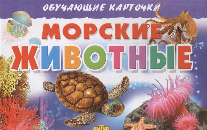 

Обучающие карточки Морские животные