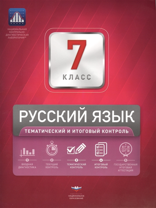 

Русский язык 7 класс Тематический и итоговый контроль Сборник проверочных работ