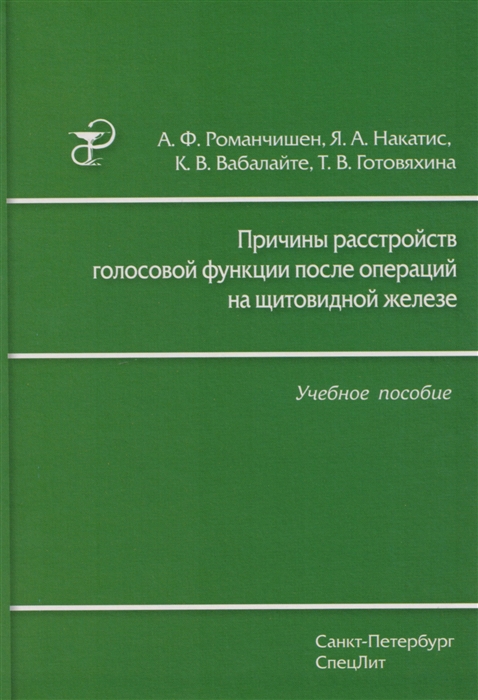 

Причины расстройств голосовой функции после операций на щитовидной железе Учебное пособие