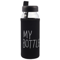 Бутылка в чехле «My bottle», чёрная, 500 мл Бутылка в чехле «My bottle», чёрная, 500 мл