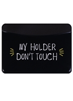 Чехол для карточек горизонтальный My holder. Don’t touch (черный) Чехол для карточек горизонтальный My holder. Don’t touch (черный)
