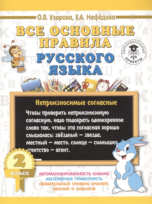 

Все основные правила русского языка 2 класс