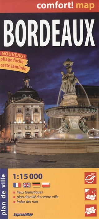 

Bordeaux Бордо Ламинированная карта 1 15 000