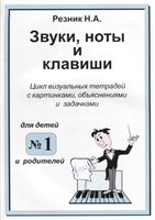 Звуки, ноты и клавиши. Цикл визуальных тетрадей с картинками, объяснениями и задачками для детей и родителей №1 Звуки, ноты и клавиши. Цикл визуальных тетрадей с картинками, объяснениями и задачками для детей и родителей №1