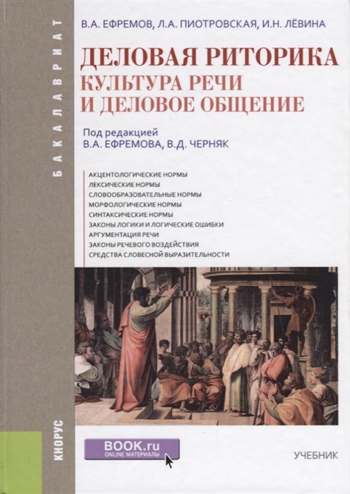 

Деловая риторика Культура речи и деловое общение Учебник