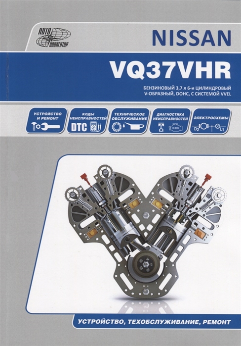 

Nissan VQ37HR Бензиновый 3 7 л 6-и цилиндровый V-образный DOHC с системой VVEL Устройство техобслуживание ремонт