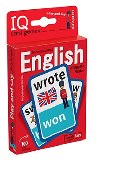 IQ Card games English Irregular verbs Easy Level 100 карт