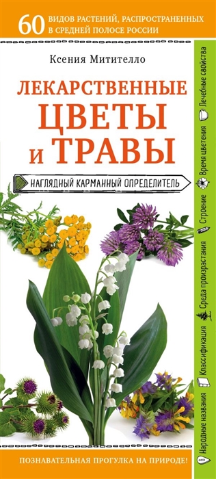 

Лекарственные цветы и травы Наглядный карманный определитель