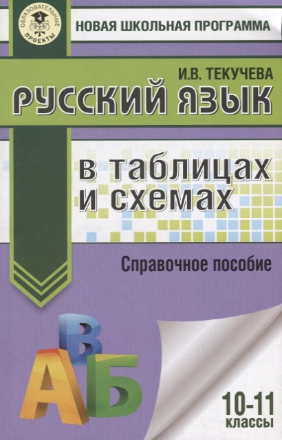 

Русский язык в таблицах и схемах 10-11 классы Справочное пособие