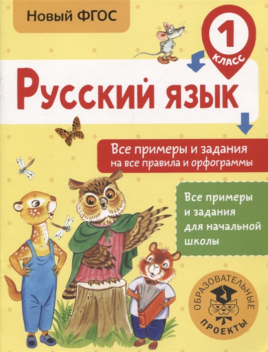 

Русский язык 1 класс Все примеры и задания на все правила и орфограммы