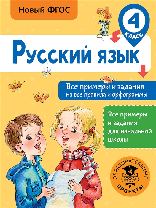 

Русский язык 4 класс Все примеры и задания на все правила и орфограммы