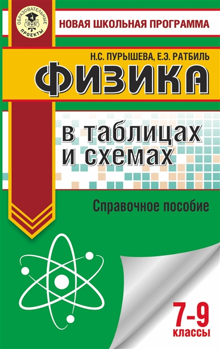

Физика в таблицах и схемах. 7-9 класс. Справочное пособие