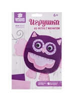 Набор для создания игрушки из фетра с магнитами "Совушка" Набор для создания игрушки из фетра с магнитами "Совушка"