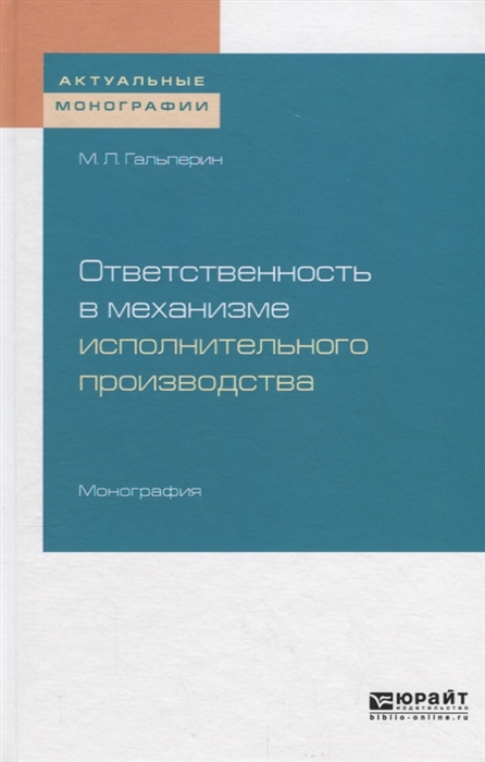 

Ответственность в механизме исполнительного производства