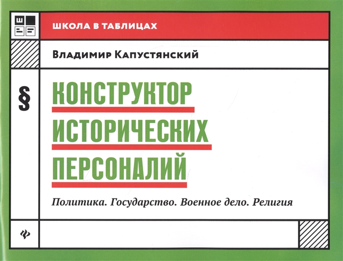 

Конструктор исторических персоналий Политика Государство Военное дело Религия